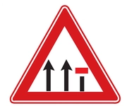 Otoyol Şerit Kapatma Levhası İşareti