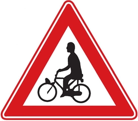 Bisiklet Geçebilir Levhası İşareti